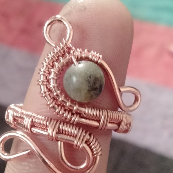 Ring handmade copper one size Adjustable - Picture 10 of 10